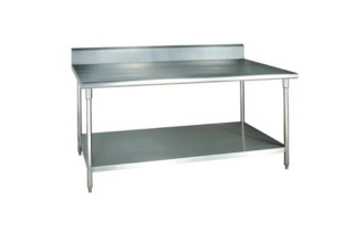 WORK TABLE WITH SPLASH